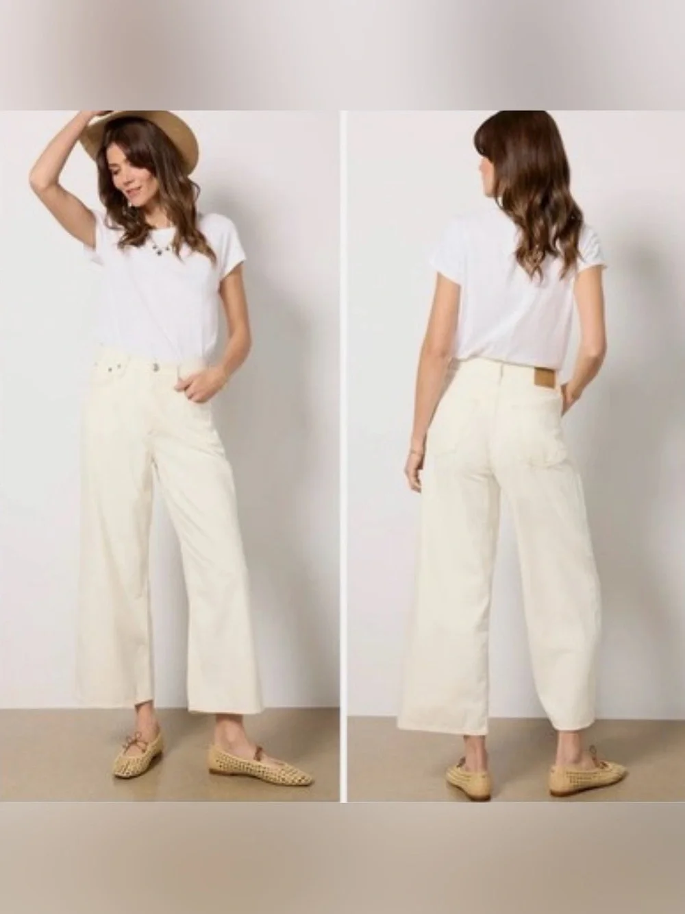 RAG & BONE The Andi High-Rise Ankle Wide-Leg Jeans